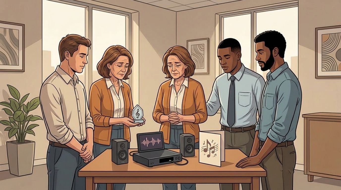 Best memorial song gifts for a work team after a colleague's death