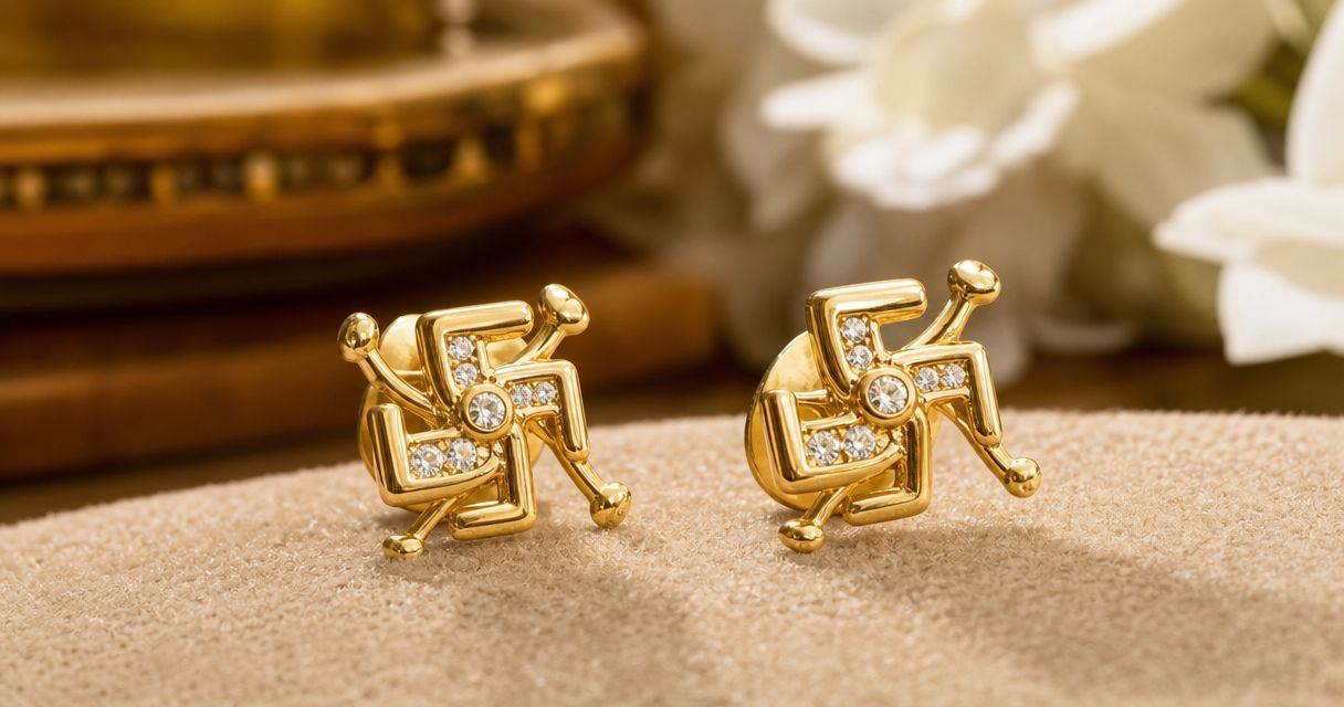 Best swastik gold earrings designs in 2026