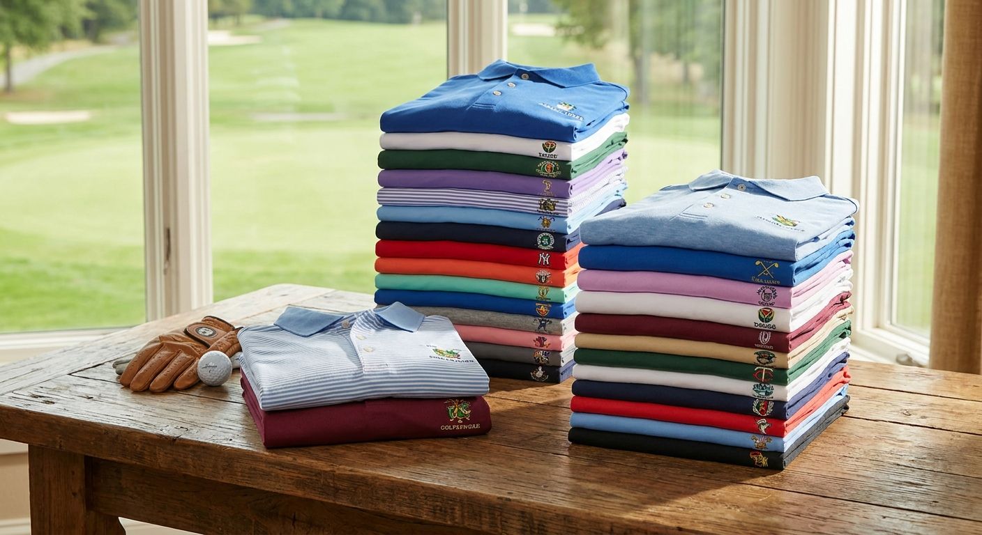 Custom golf polo companies ranked by minimum order quantity 2026