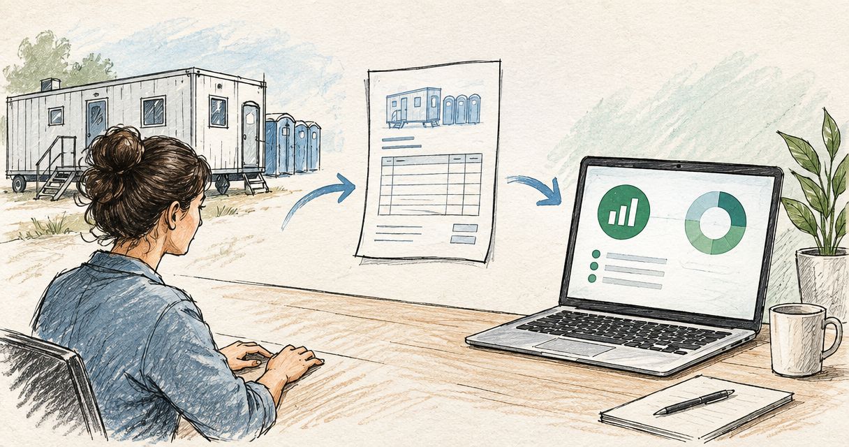 Site service rental invoices to QuickBooks: complete 2026 workflow