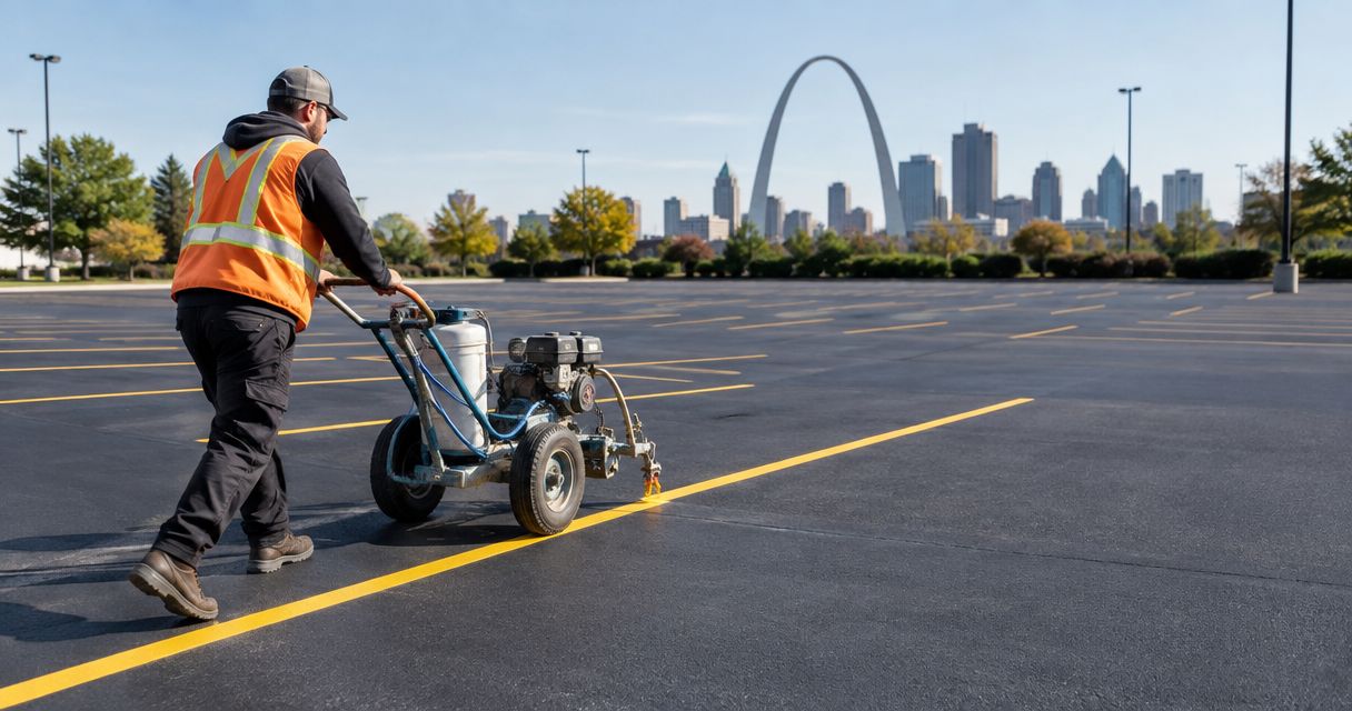 How much does parking lot striping cost in St. Louis in 2026?