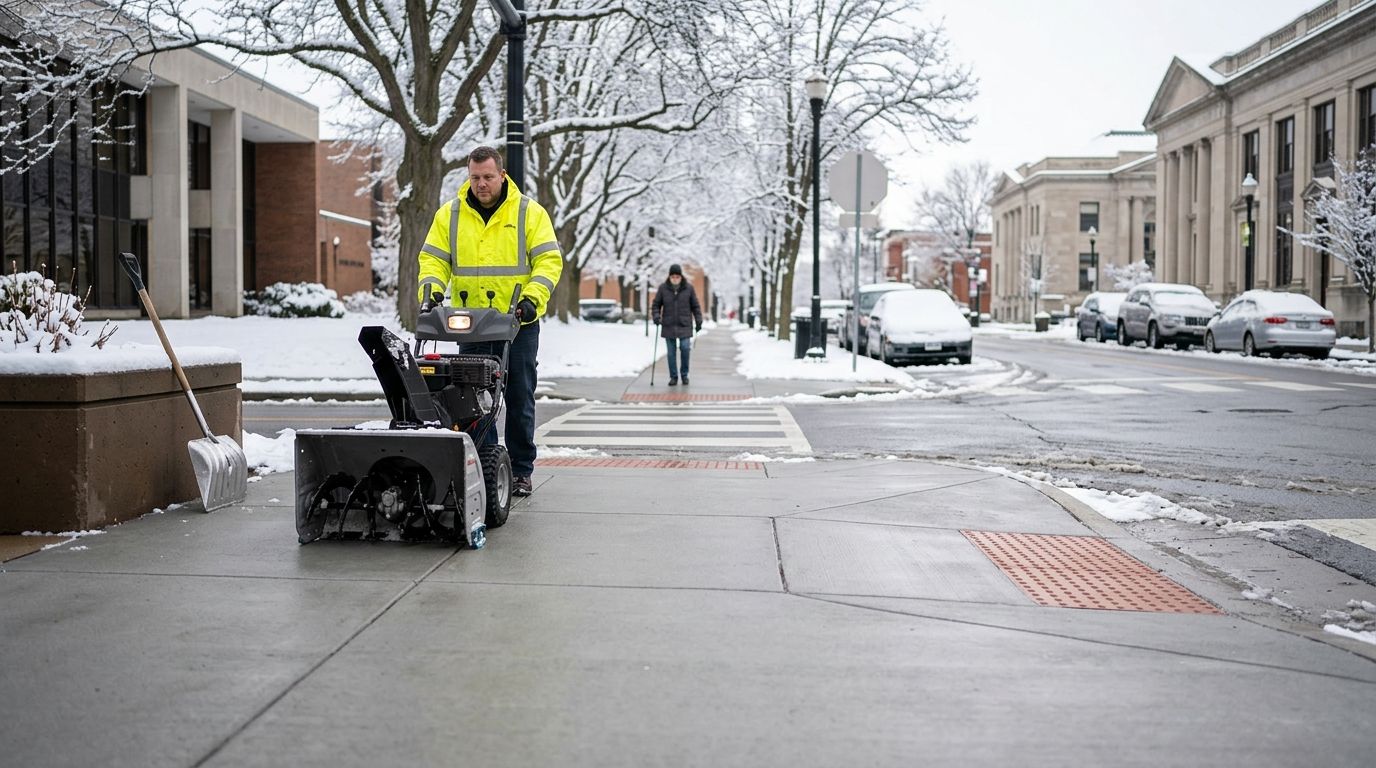 Connect sidewalk clearing schedules to ADA compliance