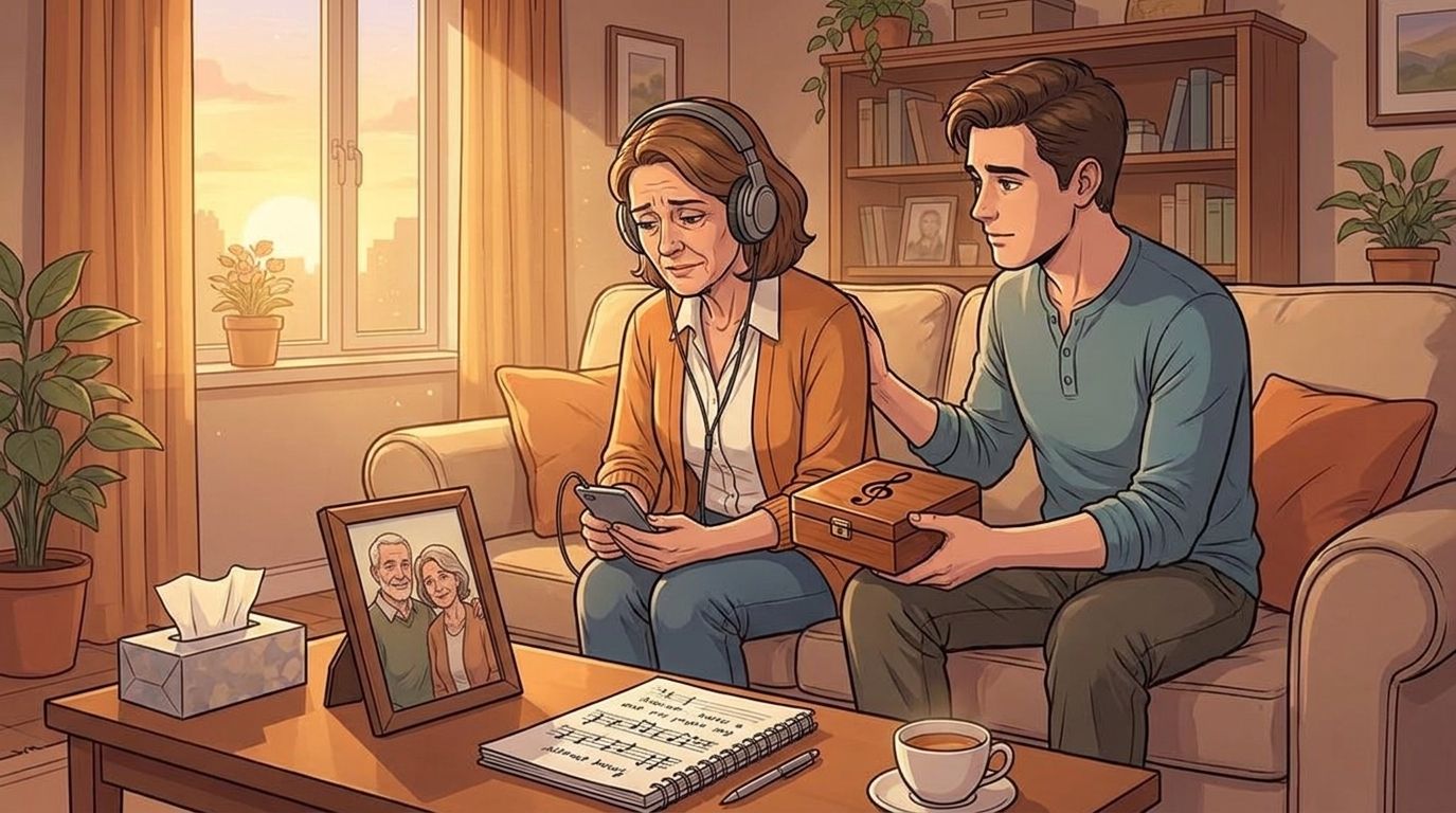 Custom memorial song for a foster parent