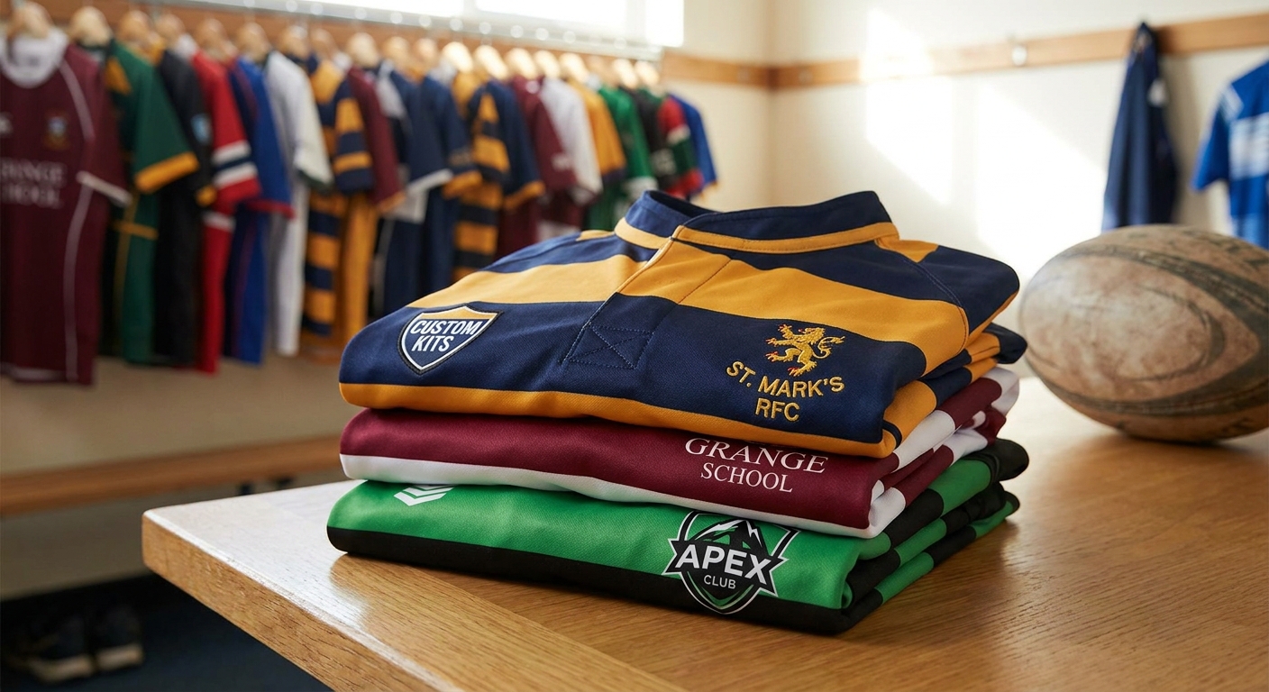 Custom rugby jerseys for sports clubs and school teams