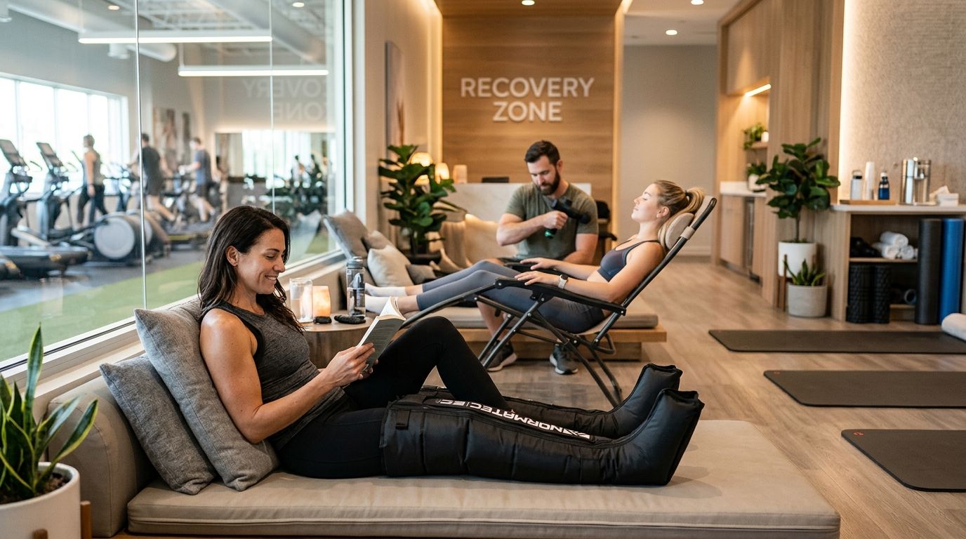 Best fitness franchises with a recovery zone concept