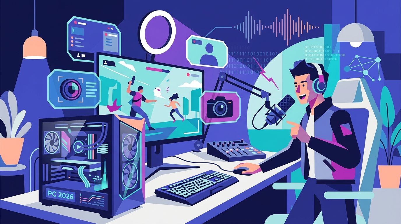 Gaming PCs for streamers and content creators: complete 2026 guide