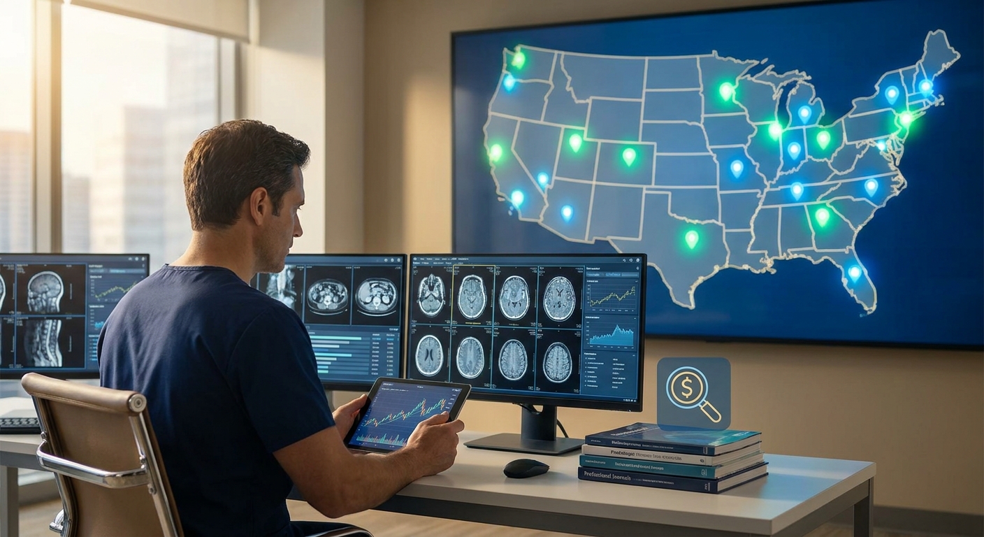 Best states for radiologist jobs based on salary and demand