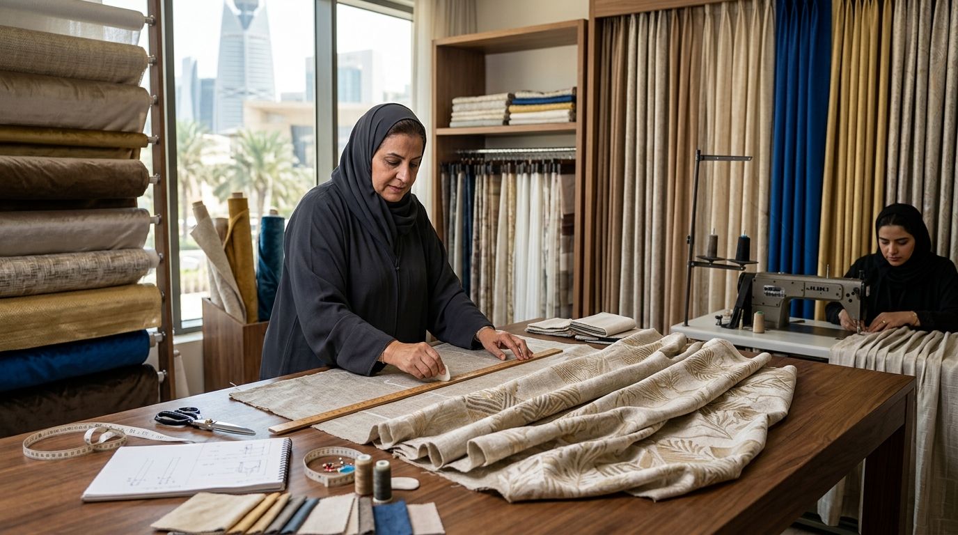 تفصيل ستائر بالرياض: المقاسات والأقمشة في 2026