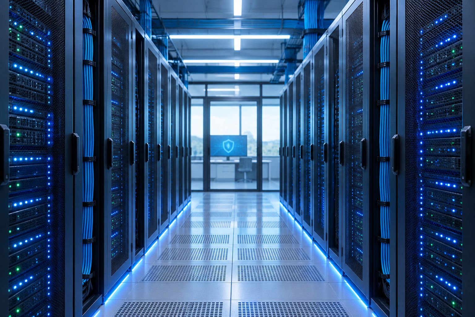 Sala server con rack allineati in un data center italiano