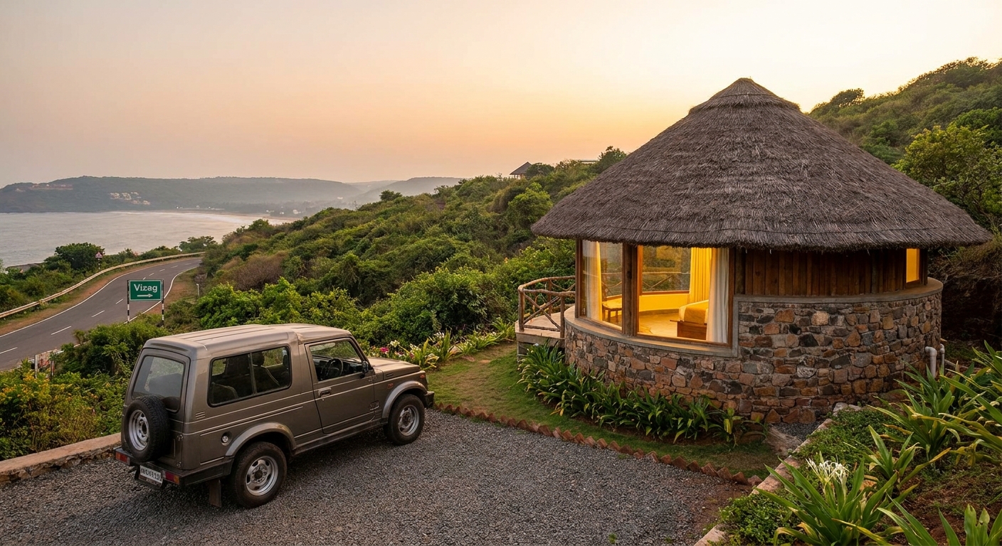 Unique stays with parking near Vizag for a road trip