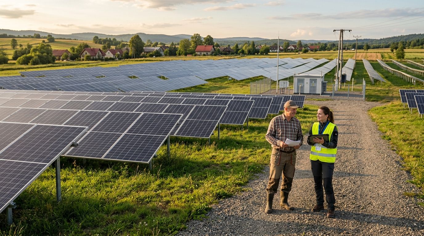 How much does solar farm land lease pay in Poland in 2026?
