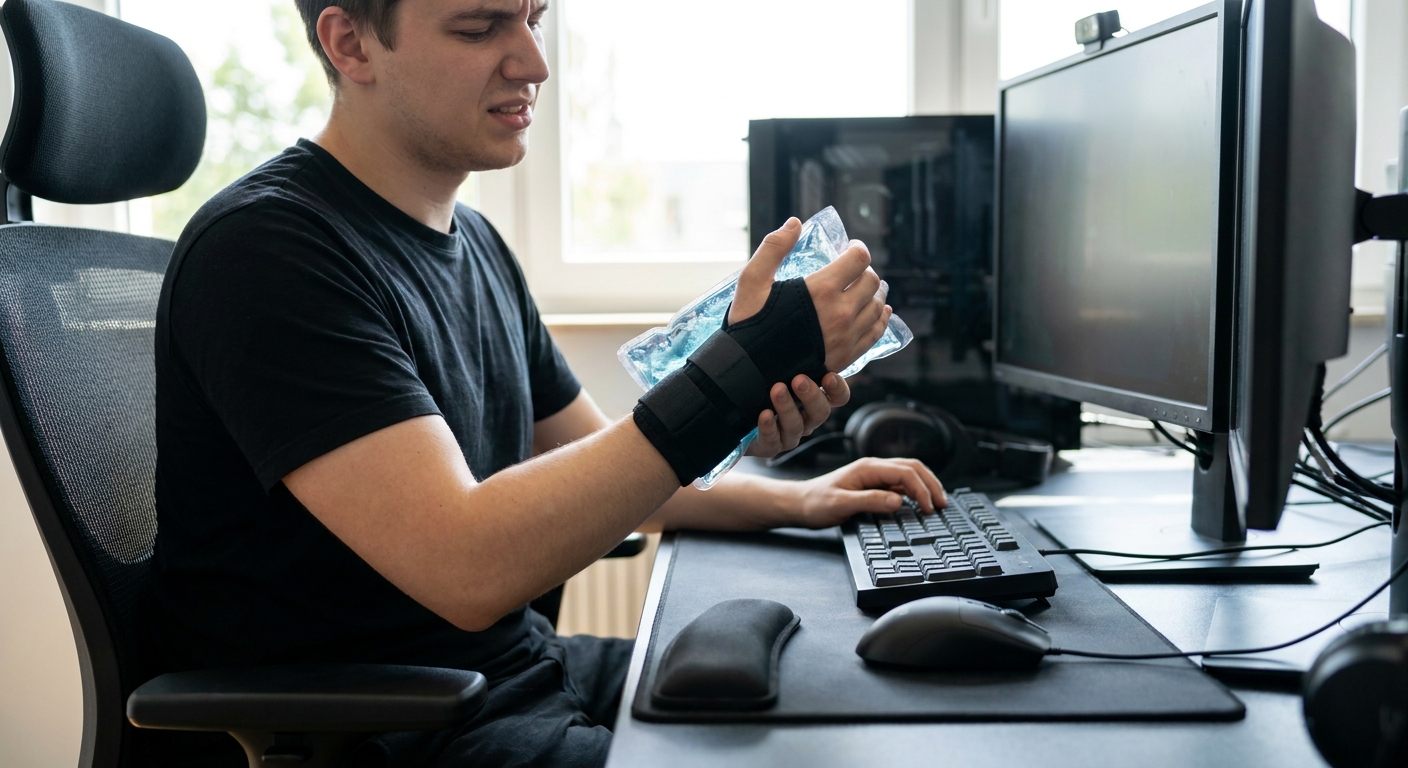 Pain management for gamers and esports players with wrist pain