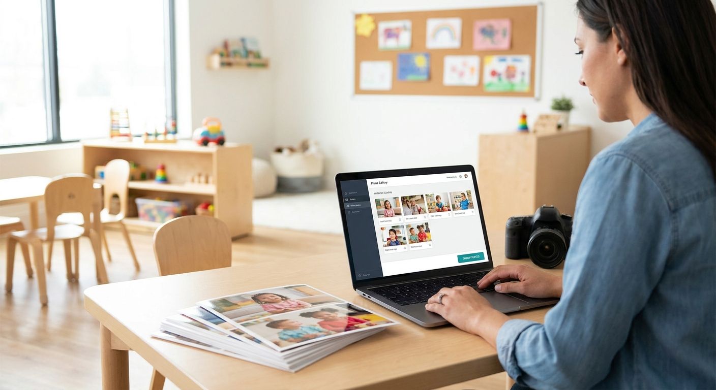 How to set up daycare and preschool photo ordering