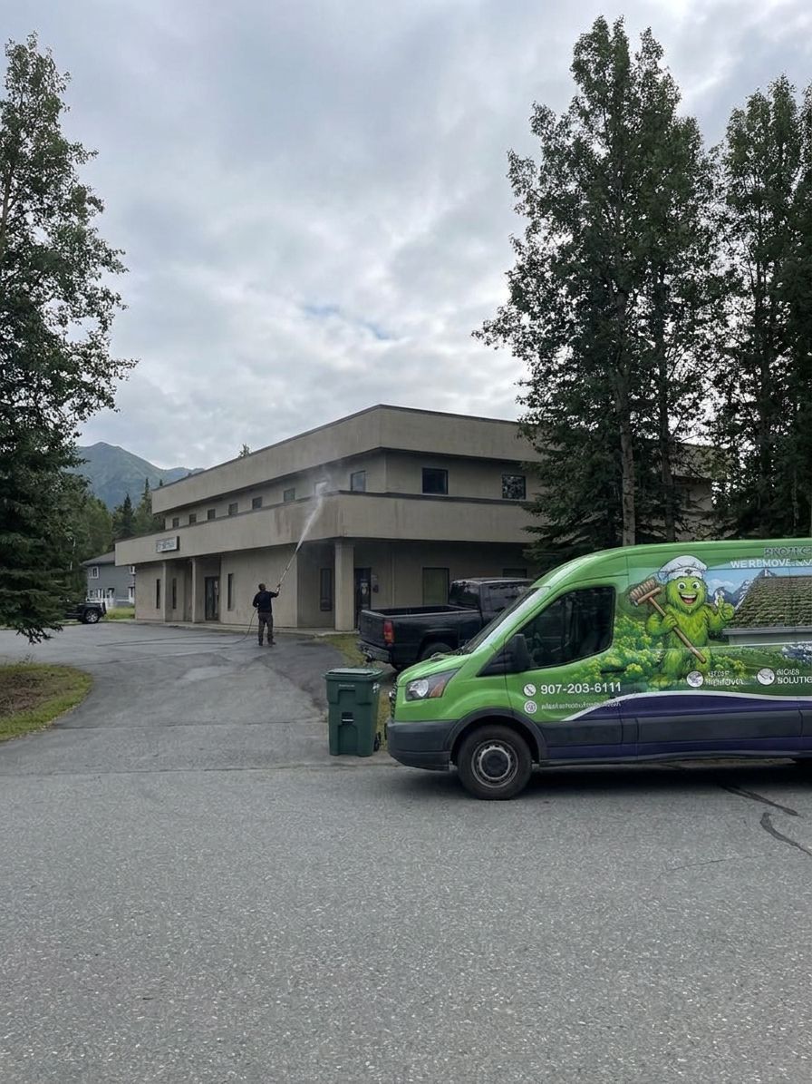 Best commercial building washing service in Wasilla