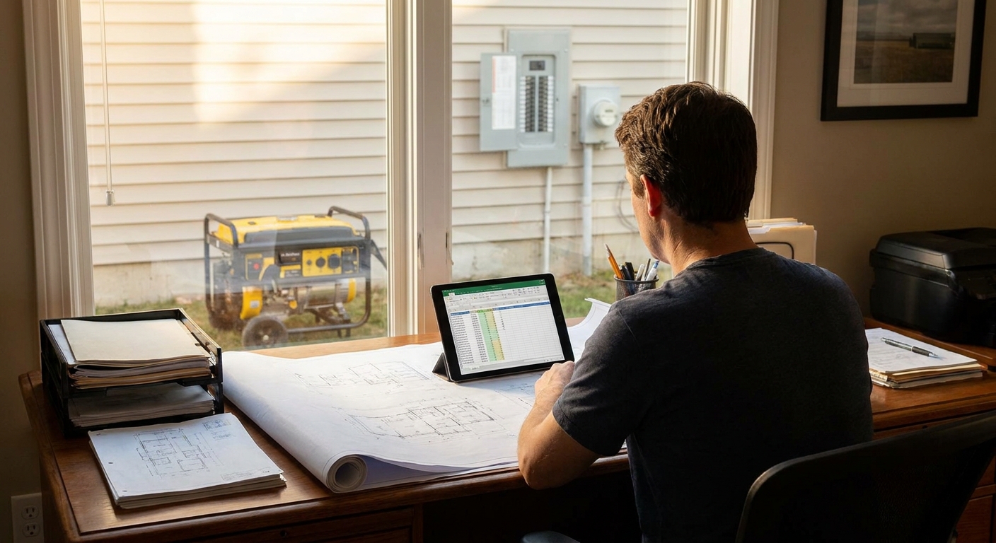 How to plan generator backup power for a home business