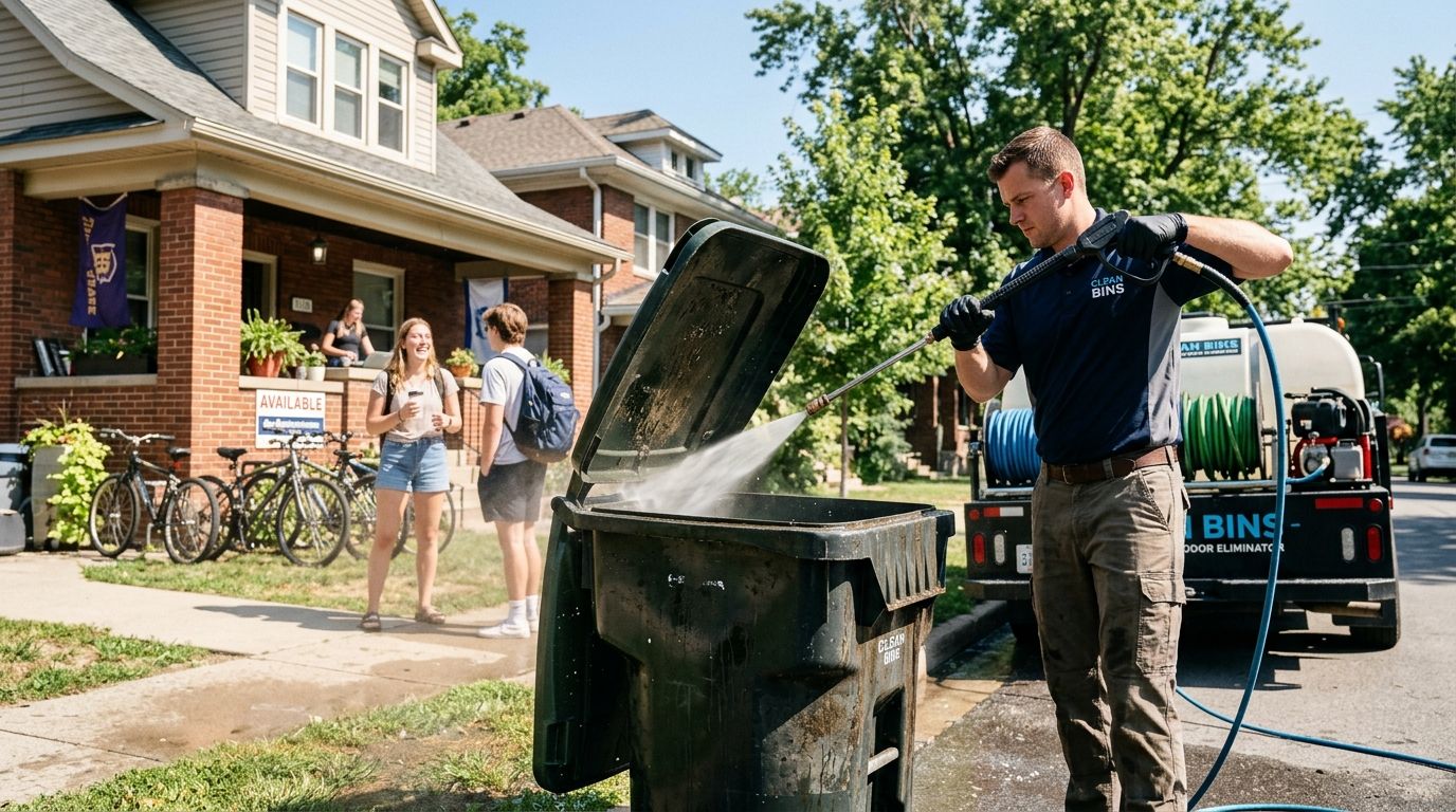 Best trash bin cleaning service for college student rentals