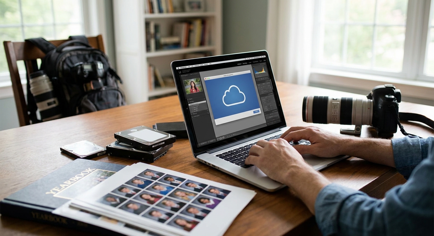 Cloud storage for school photographers