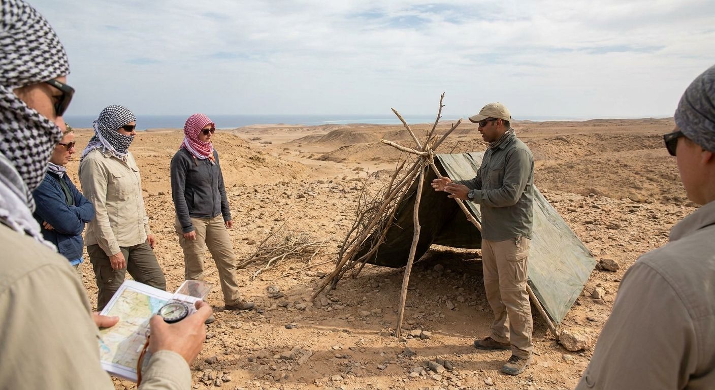 Desert survival skills course in Hurghada