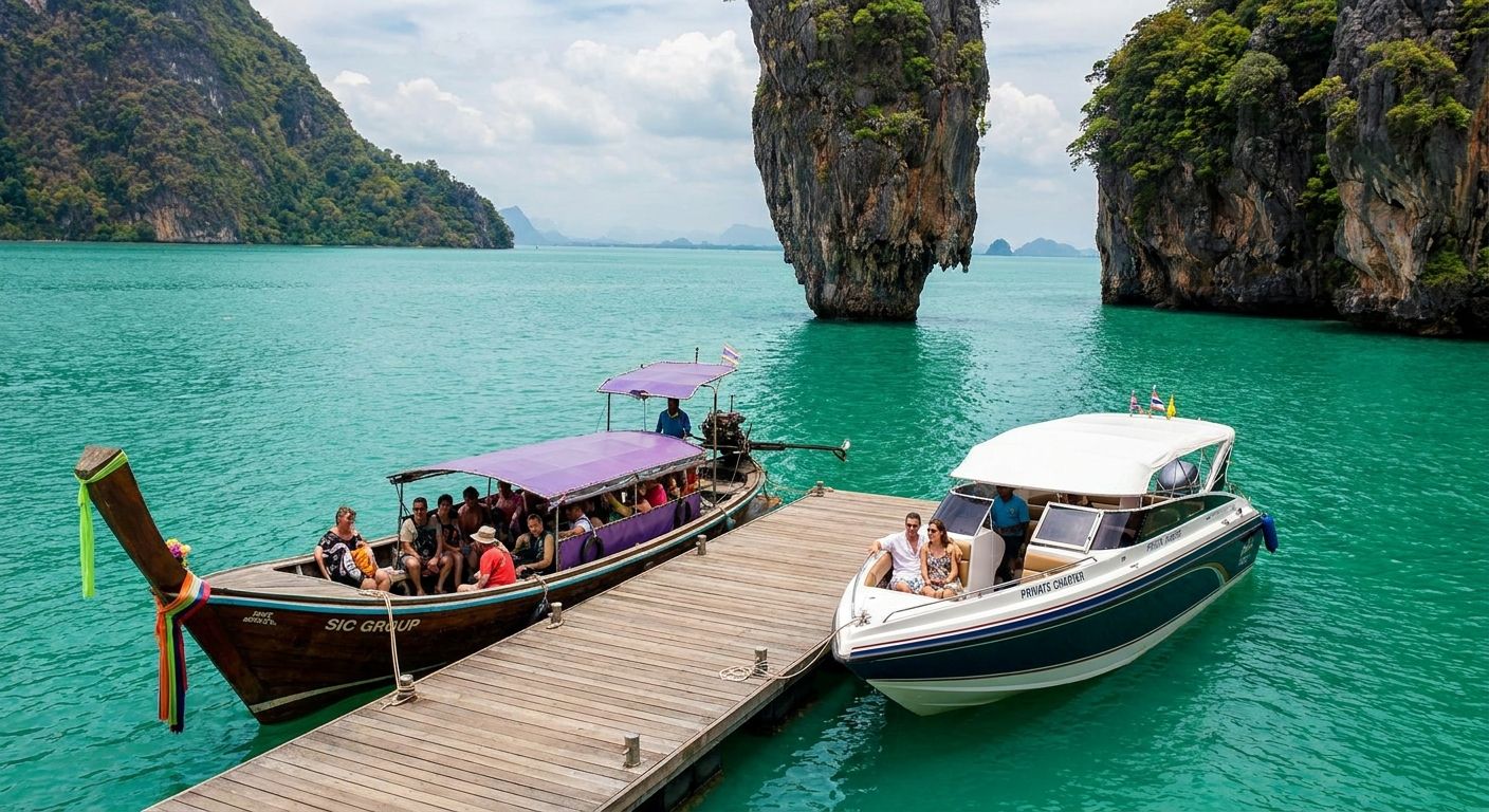 How to choose SIC vs private transfer for James Bond Island tours