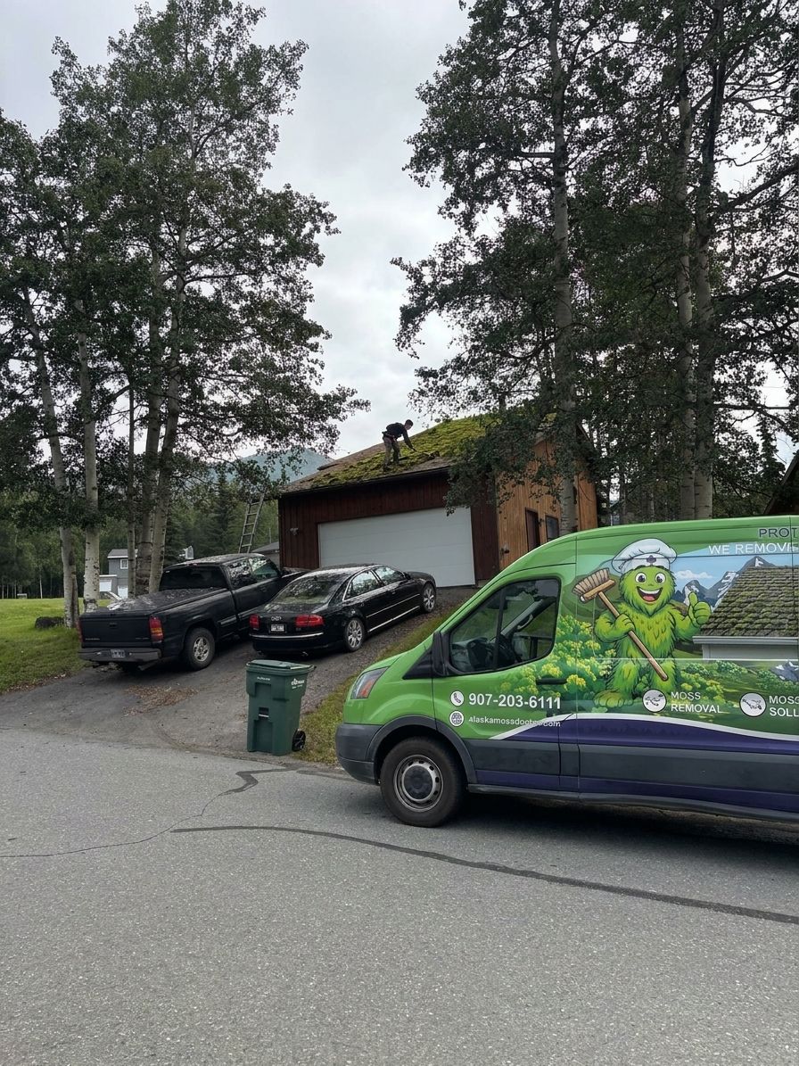 Moss removal before selling your Alaska home