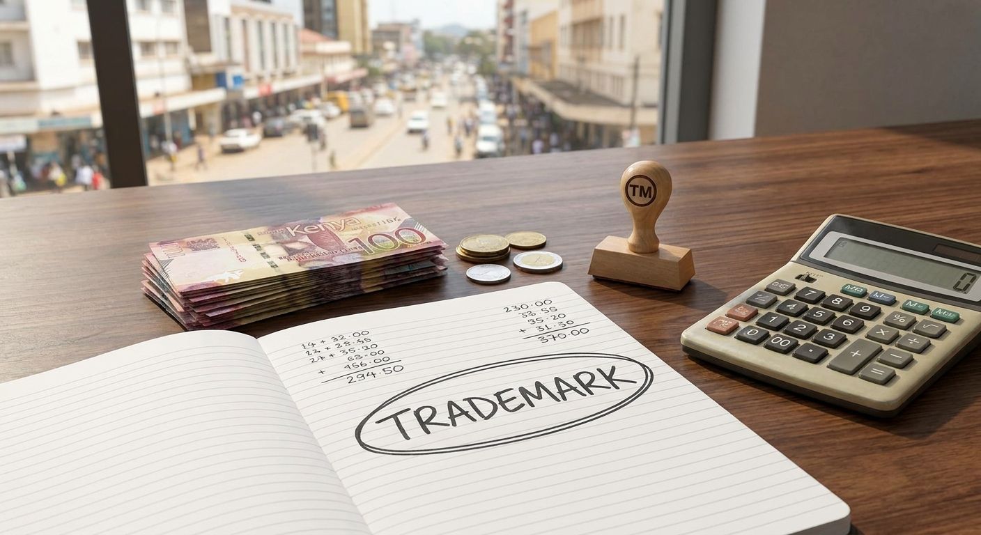 How much does it cost to trademark a business name in Kenya?