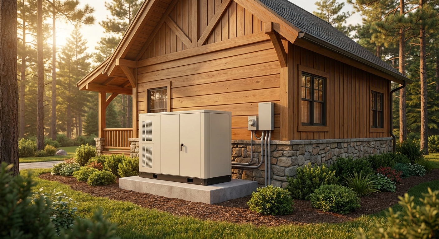 Standby generator installation for vacation rentals