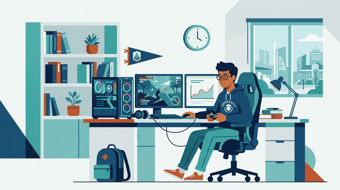Gaming PCs for university students: complete 2026 guide