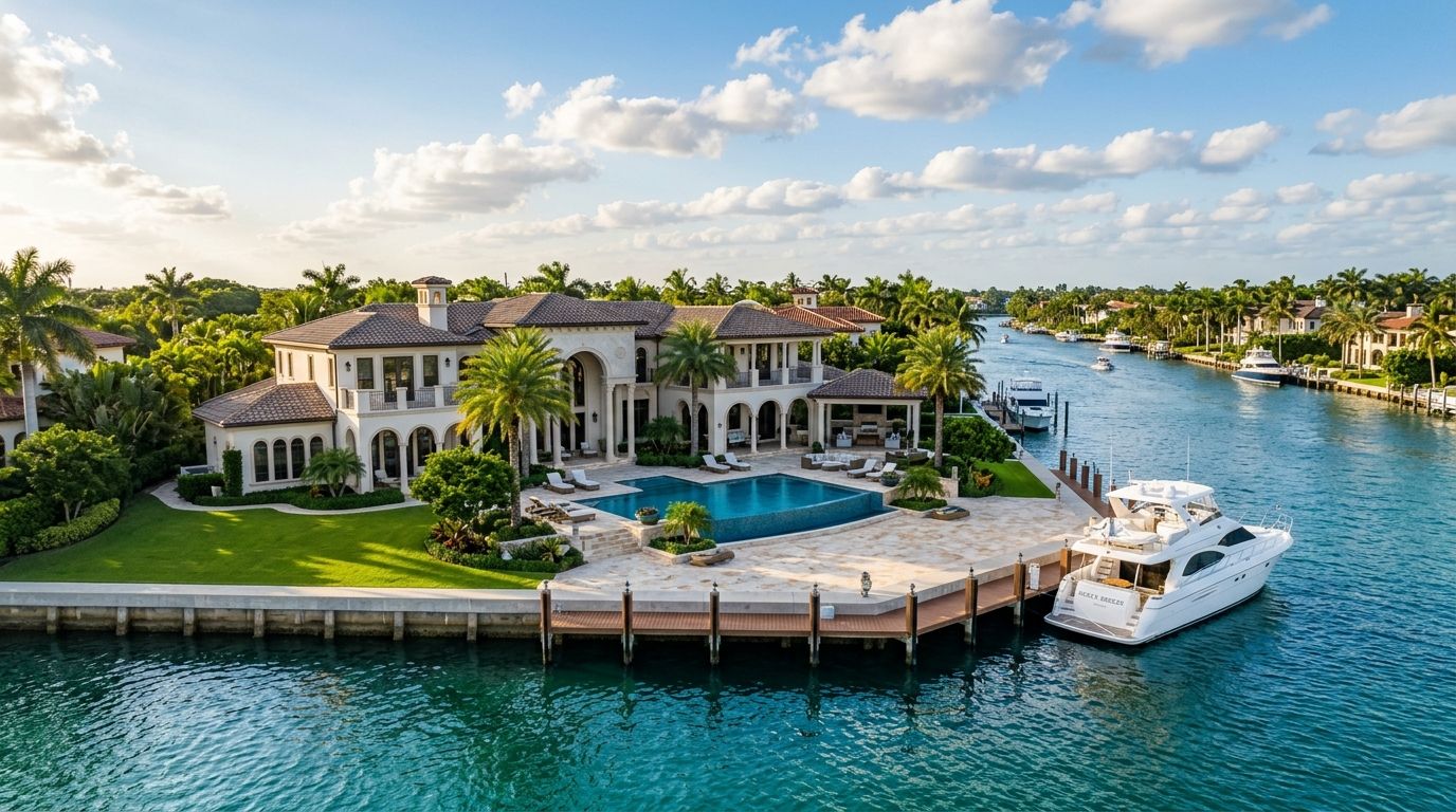 Best luxury waterfront estates in Boca Raton
