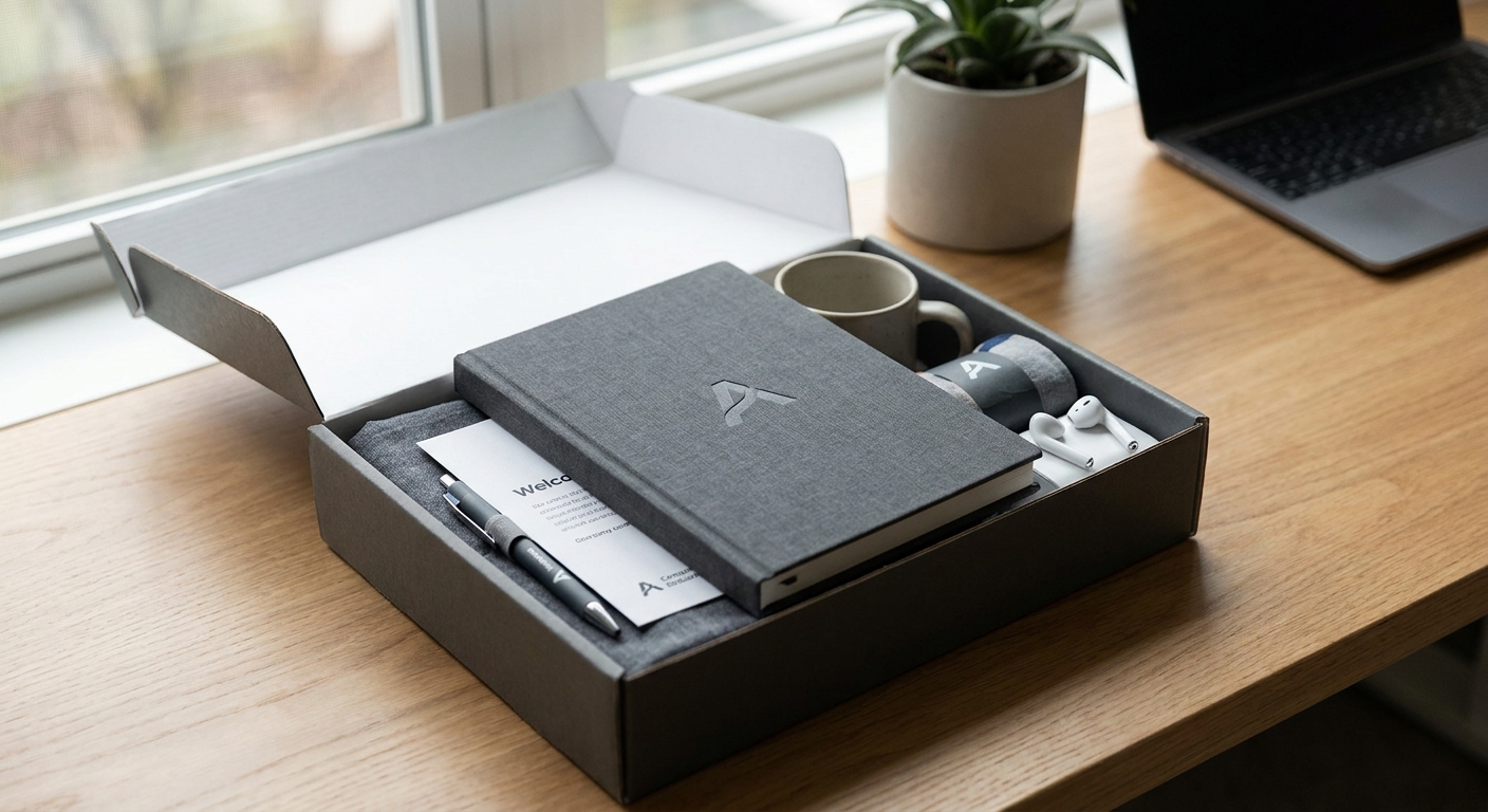 Branded notebooks for corporate onboarding kits