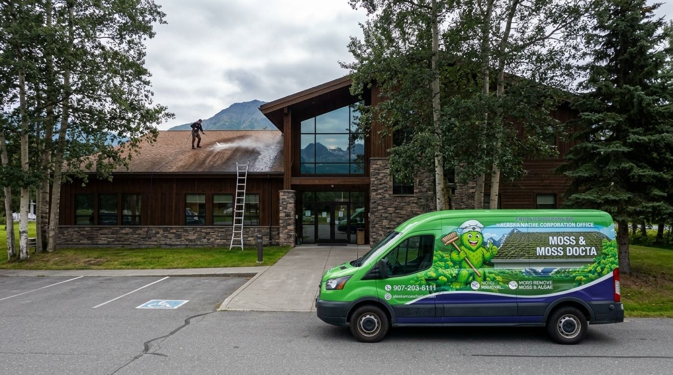 Exterior cleaning for Alaska Native corporation offices