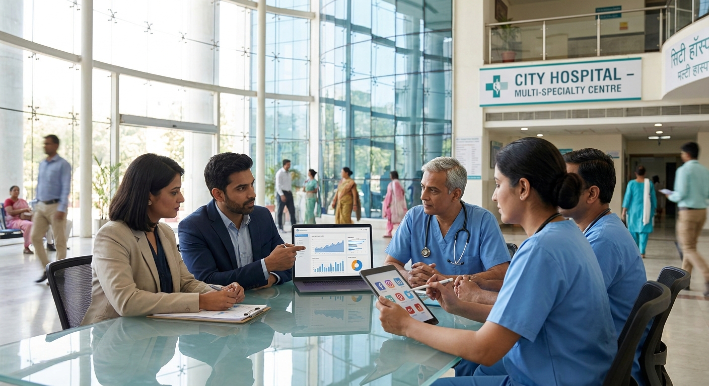 Digital marketing for multi-specialty hospitals in India