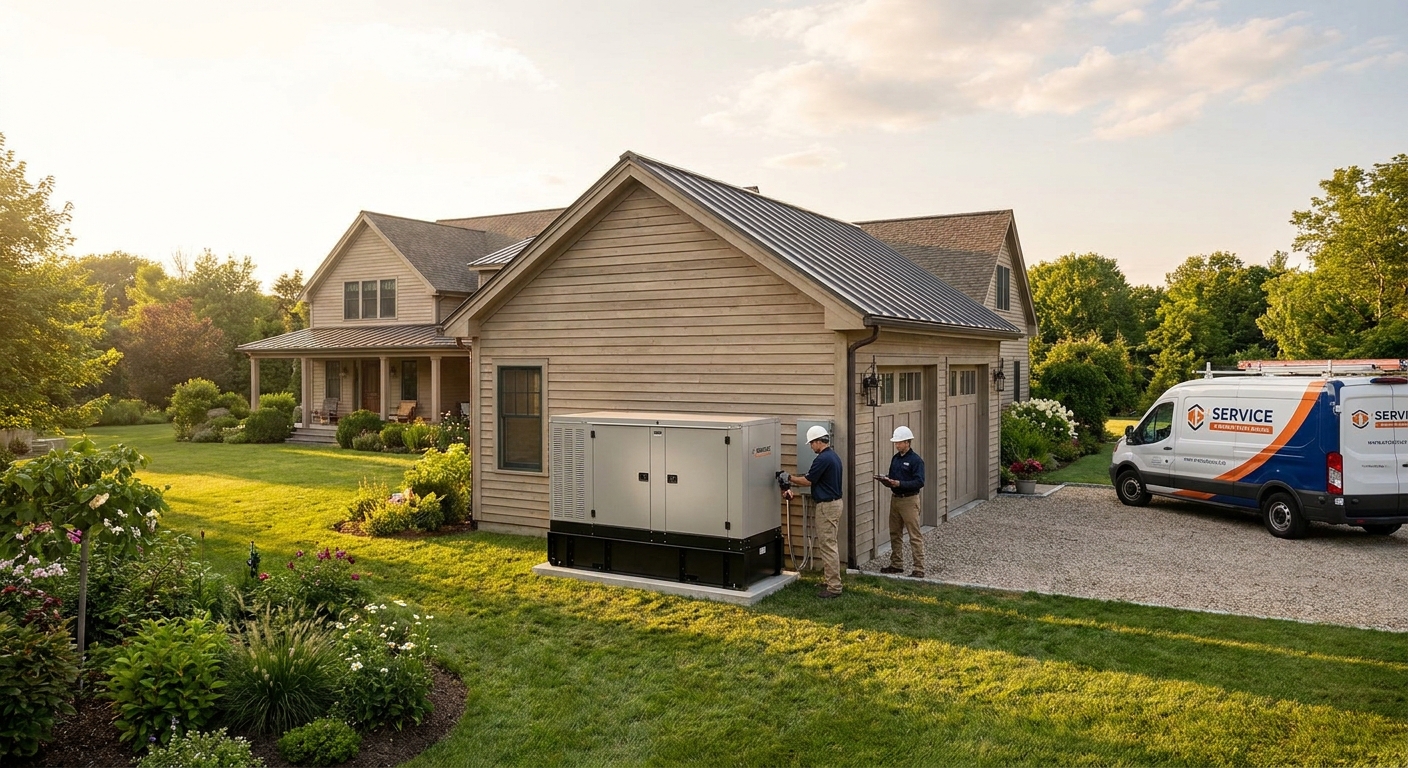 Whole house generator installation for guest houses and ADUs