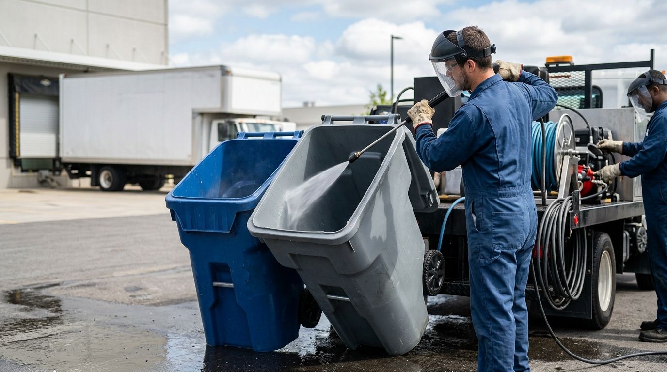 Best trash bin cleaning service for moving companies