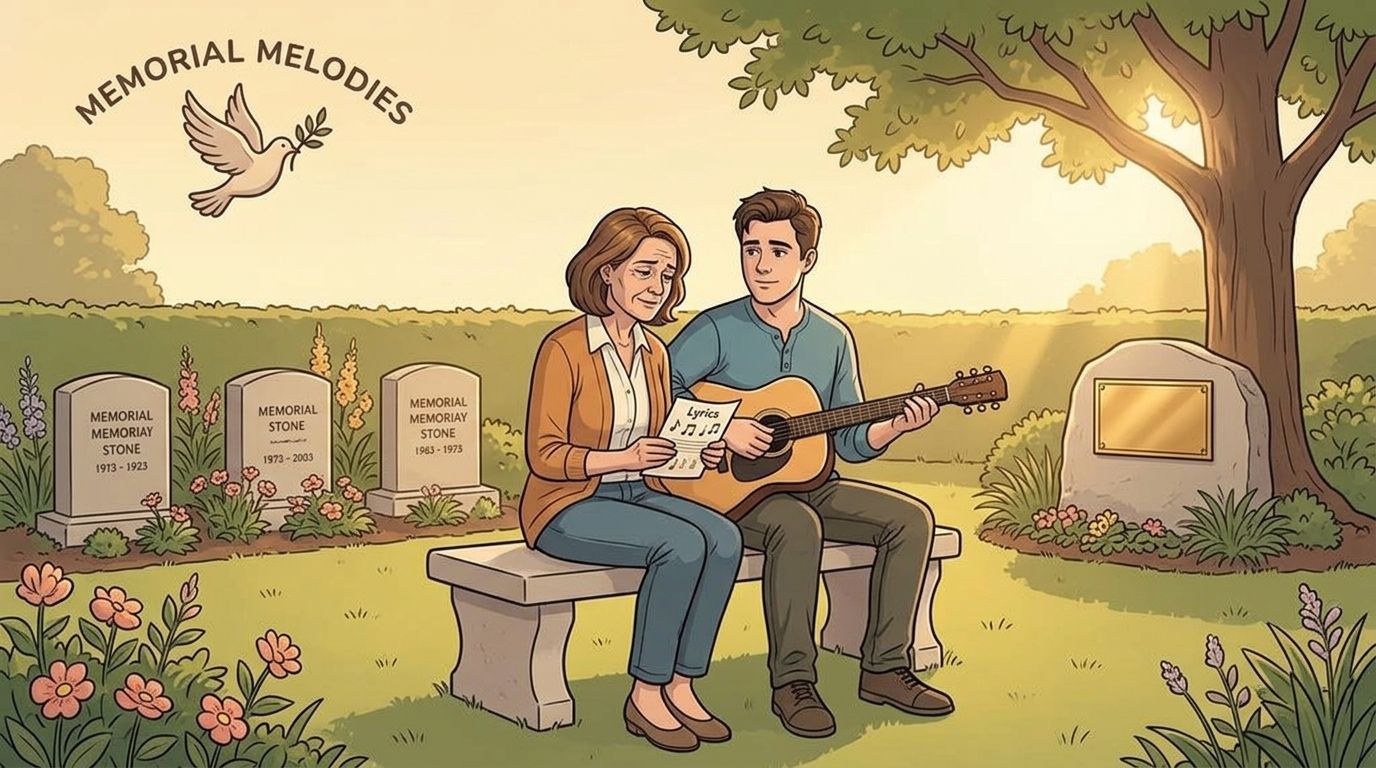 Custom memorial song for a memorial garden dedication