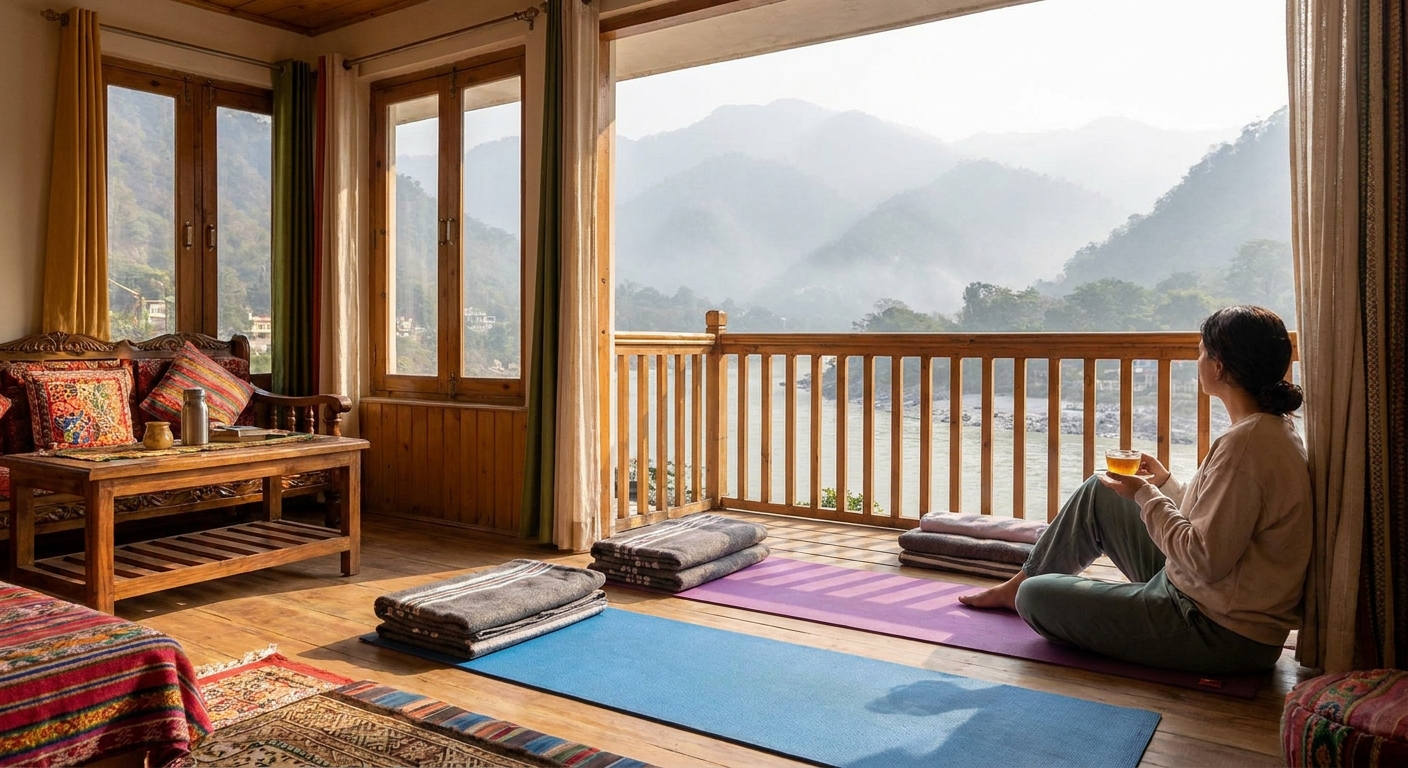 How to book a homestay in Rishikesh for a yoga retreat