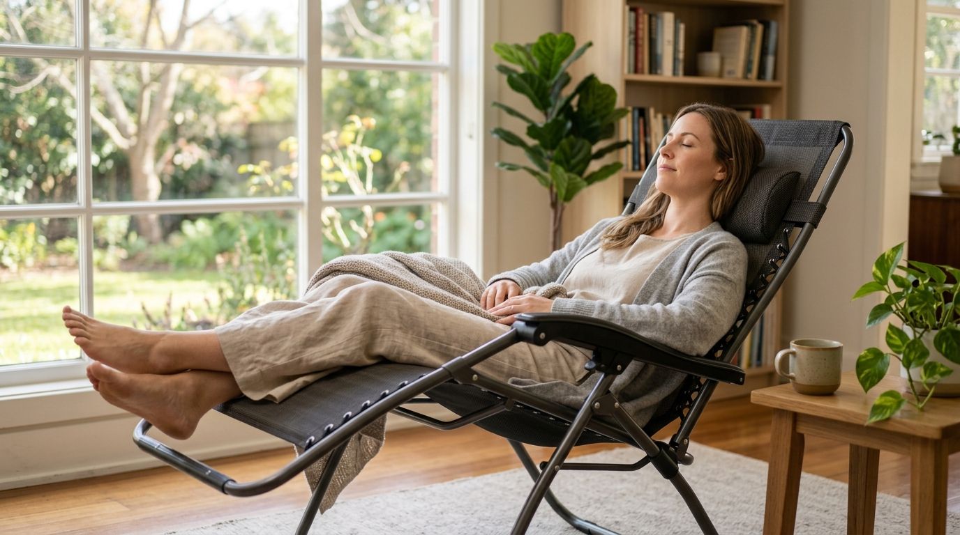 Zero gravity recliners for anxiety and relaxation