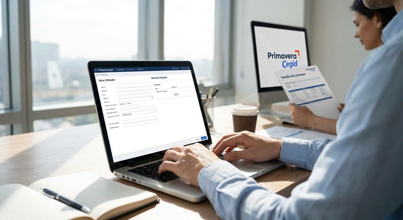 How to add users and companies to a Primavera Cegid license