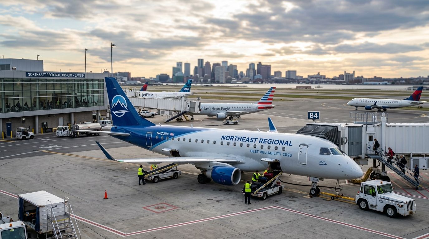 Best regional airlines for reliability in the Northeast in 2026