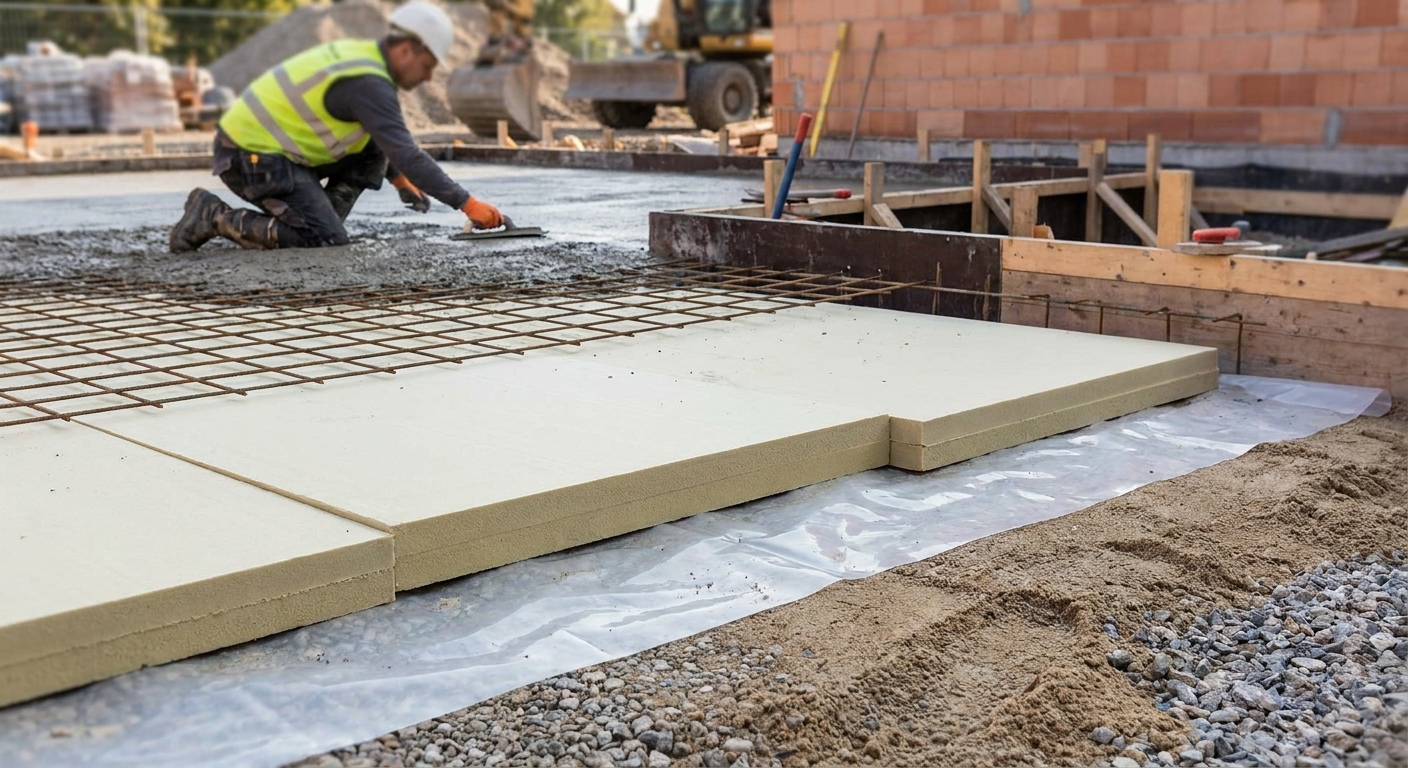 Bedste isolering under betongulv til nybyggeri