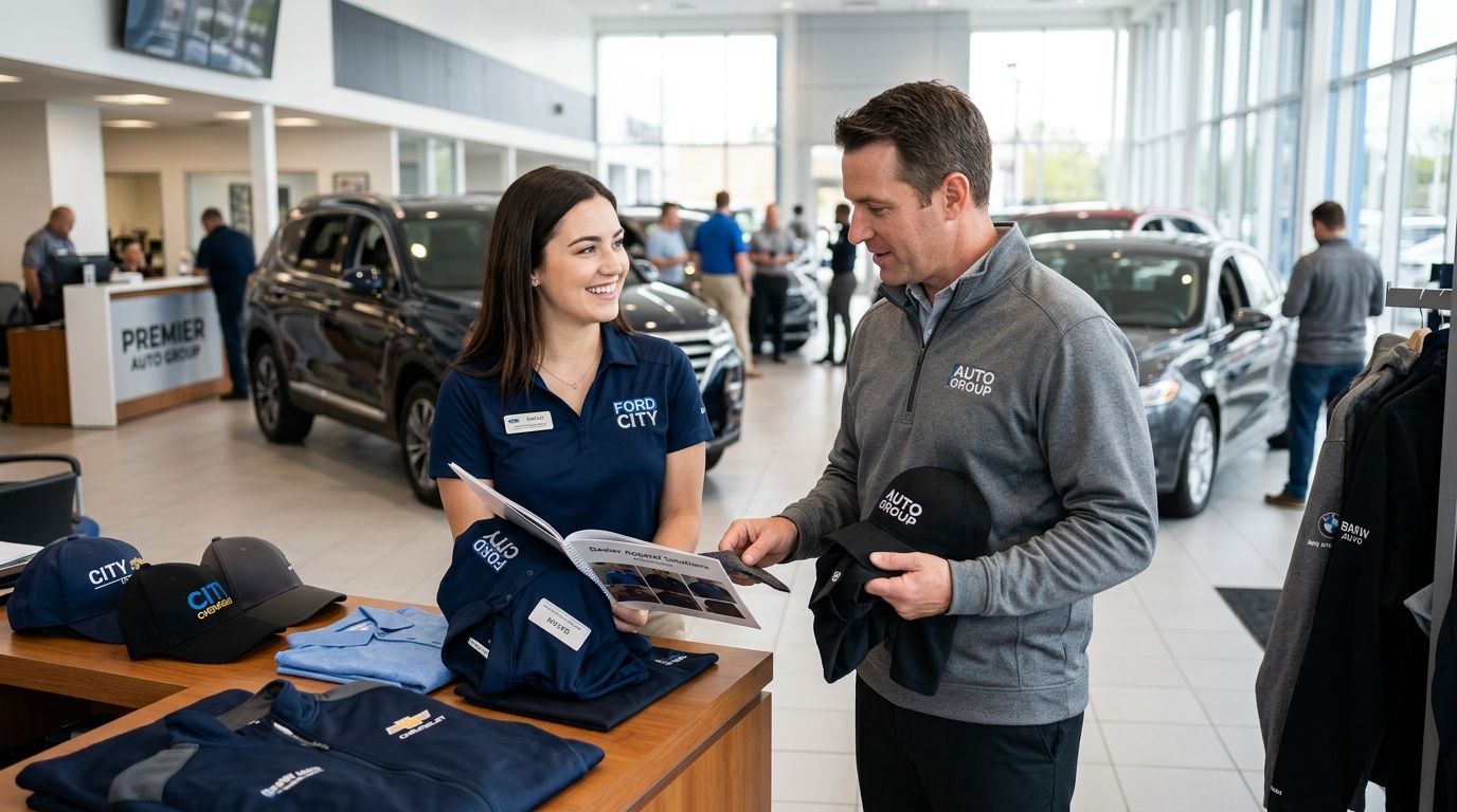 Best custom apparel companies for auto dealerships 2026