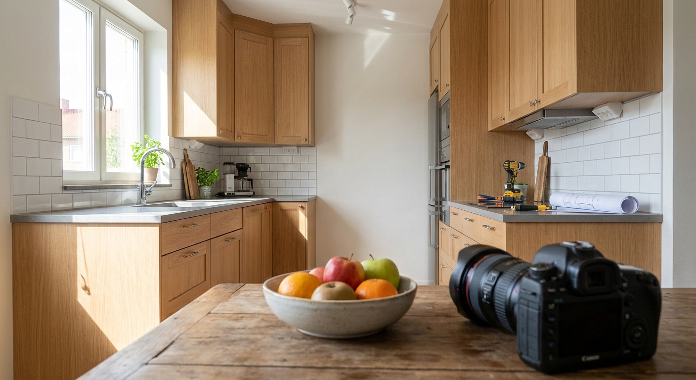 Køkkenrenovering ved omdannelse til udlejningsbolig