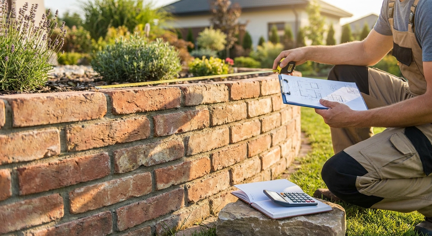 Sådan beregner du prisen på en muret støttemur