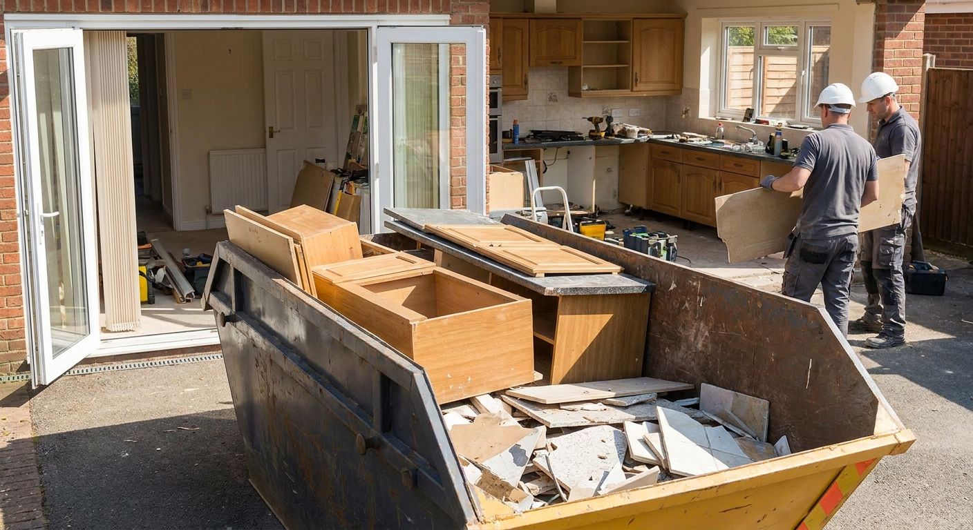 Skip bins for kitchen renovations