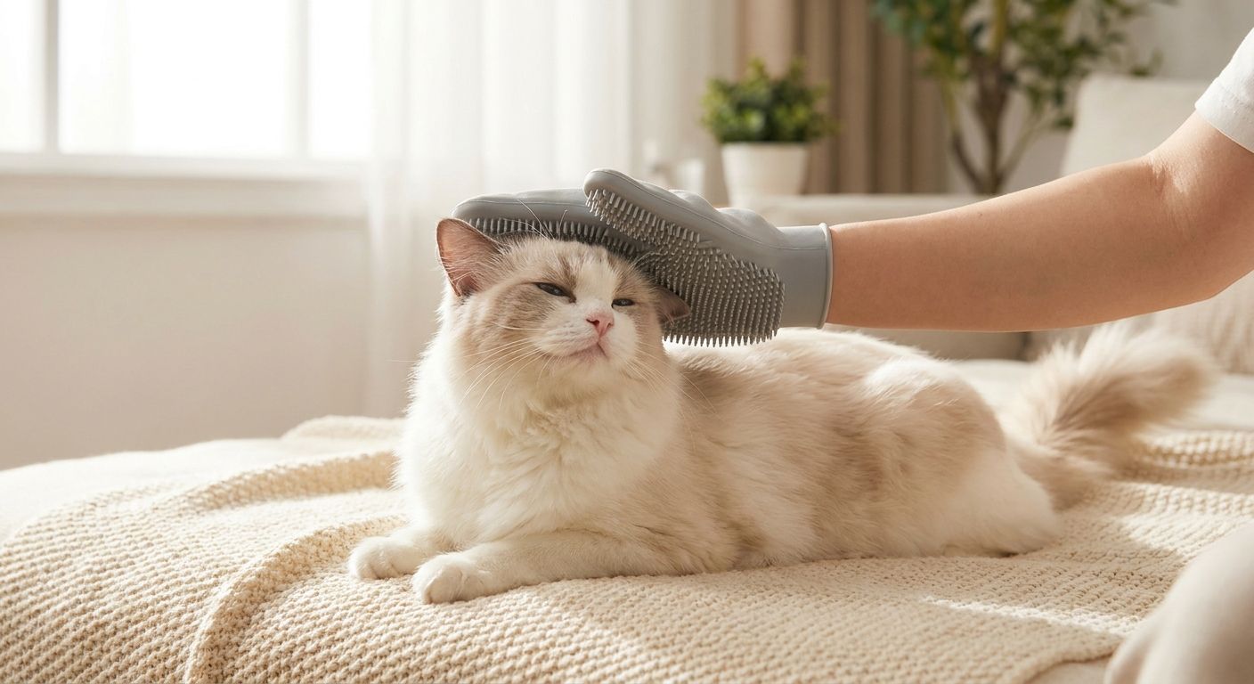 Best cat grooming gloves for sensitive skin cats 2026