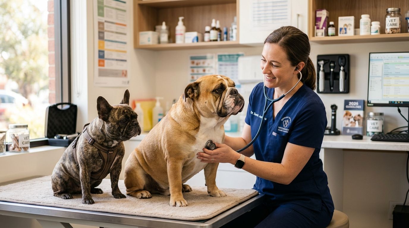 Vet care for brachycephalic dog breeds: complete 2026 guide