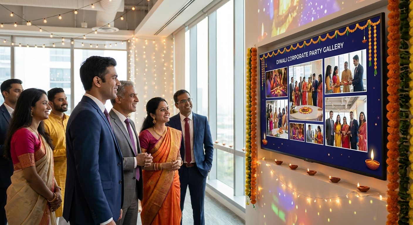 AI photo gallery software for corporate Diwali celebrations