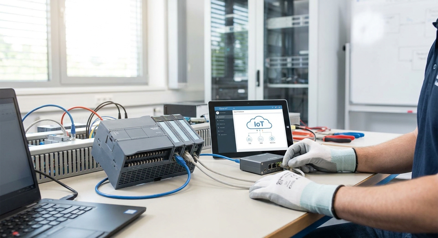 How to connect Modbus PLCs to a cloud IoT dashboard