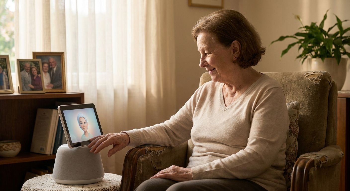 AI companion for widowed seniors living alone