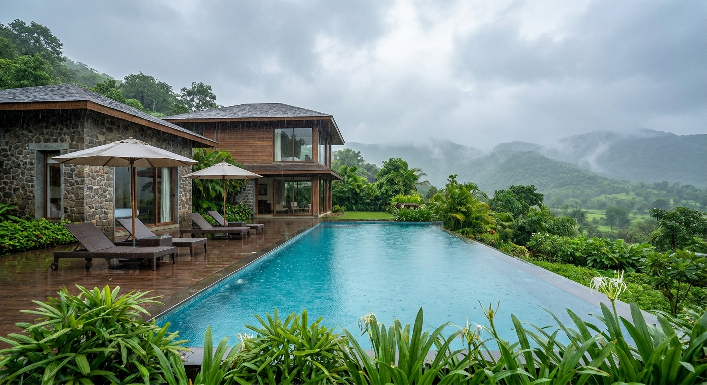 Villas with a pool in Karjat for a monsoon getaway