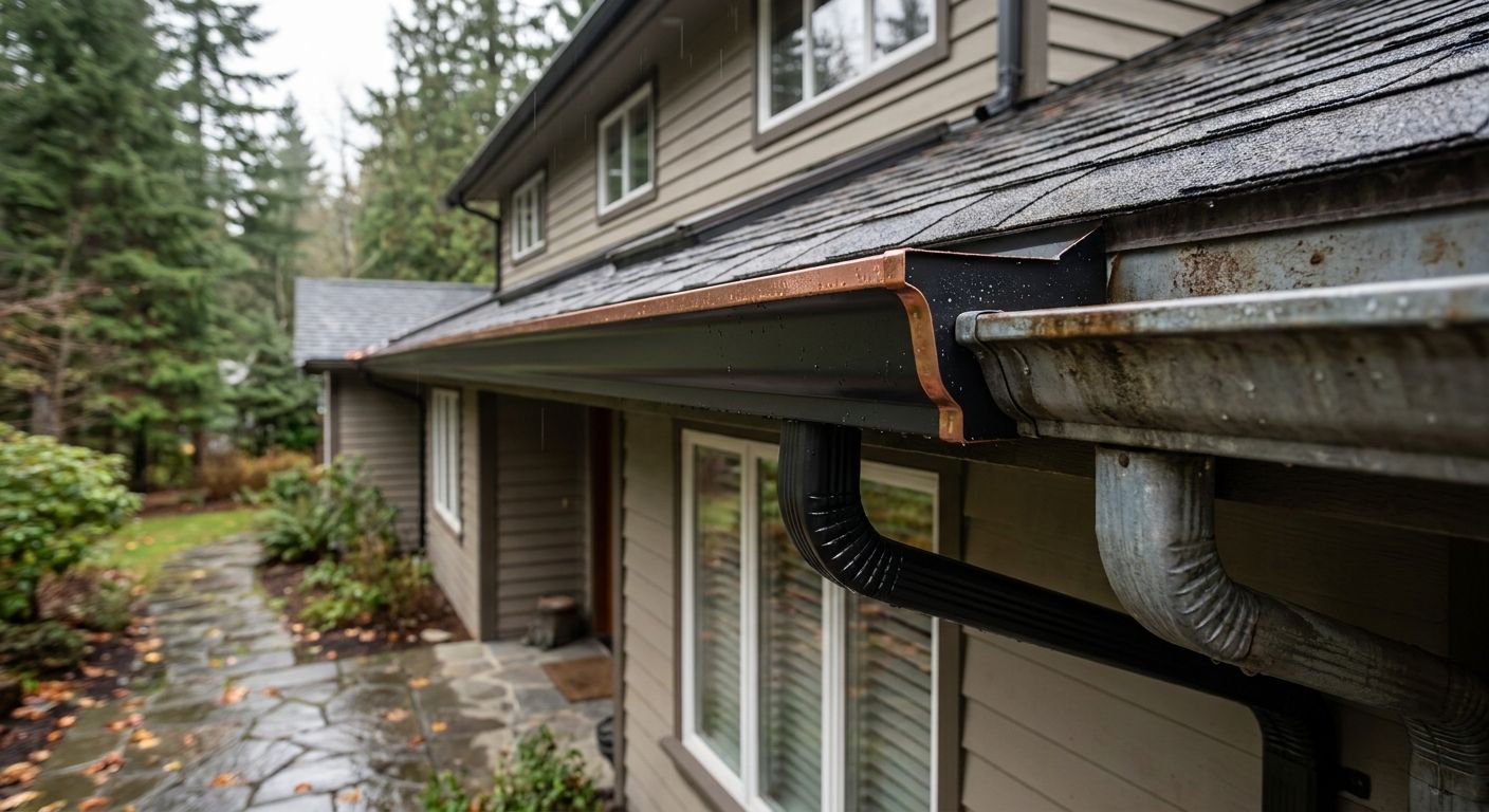 Seamless gutters ranked by cost and durability in BC 2026